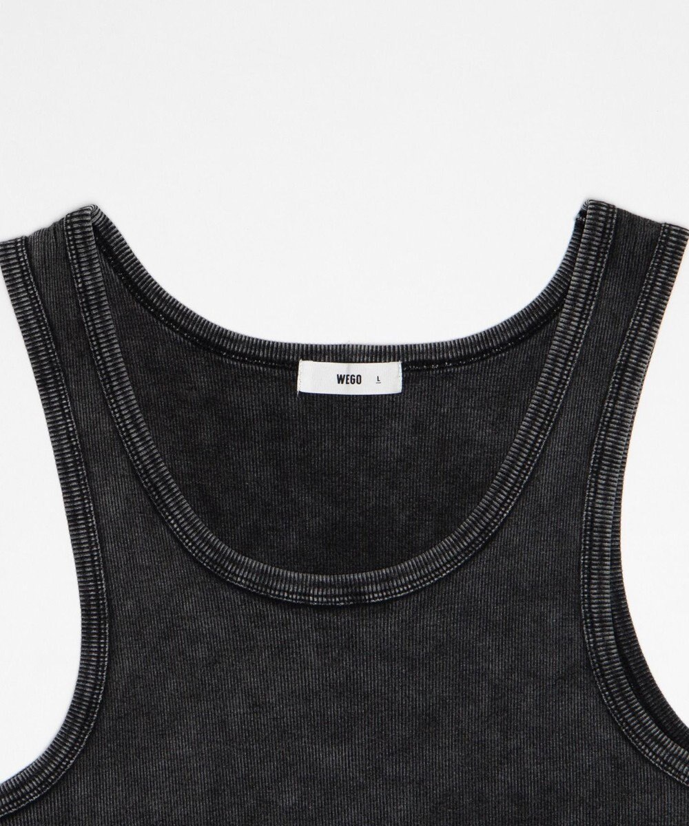 WEGO コットンリブタンクトップ 