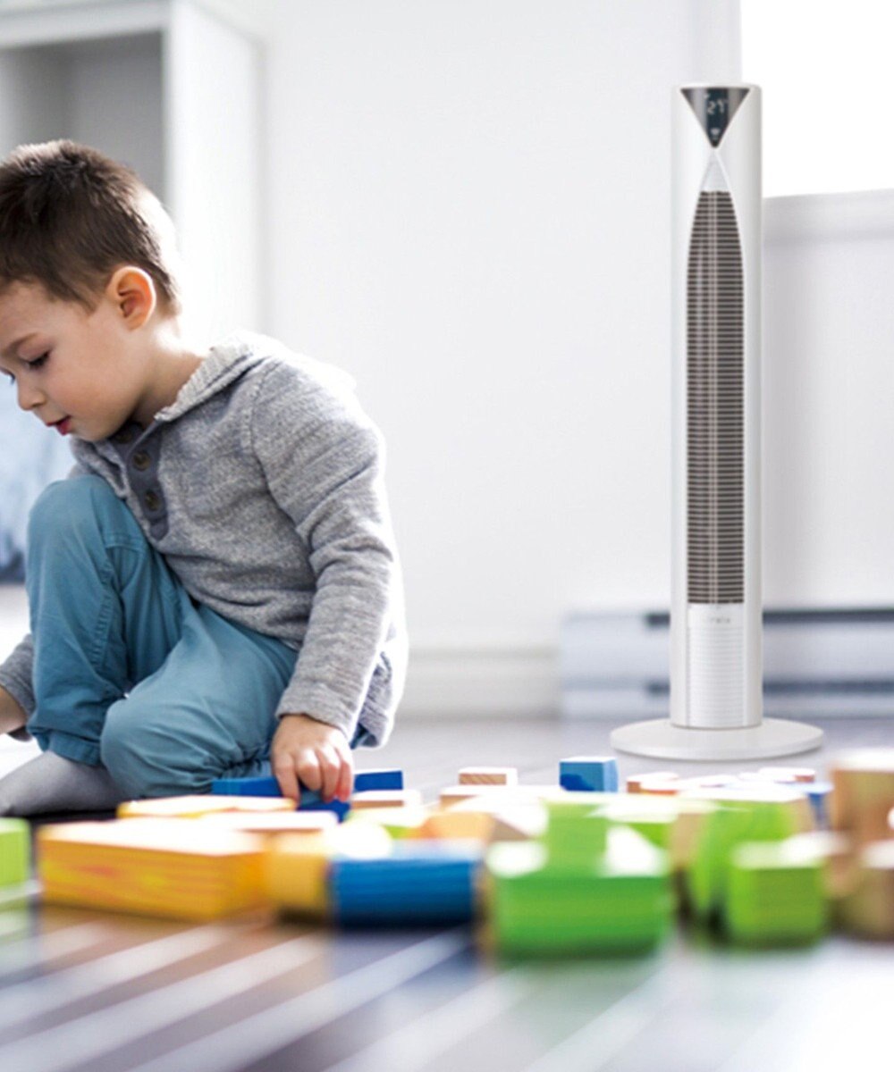 YAMATO テーブル＆キッチン 【Kirala Air】ハイブリッドタワーファン Mare / ブラック / KALHMABK000 