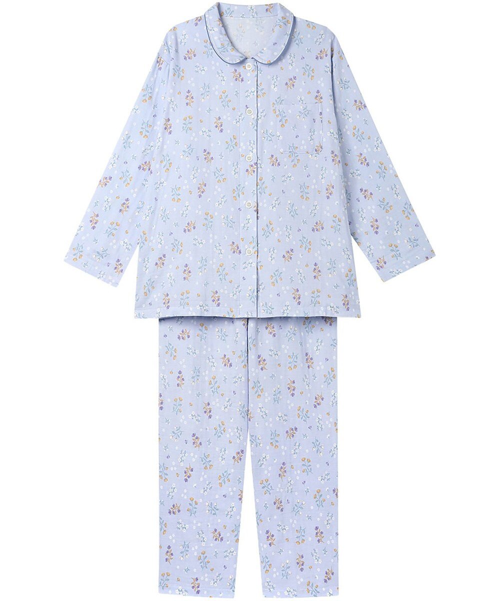 Wing パジャマ 綿100%(本体) 二重ガーゼ 長袖 長ズボン レディース EP7047 ウイング／ワコール 