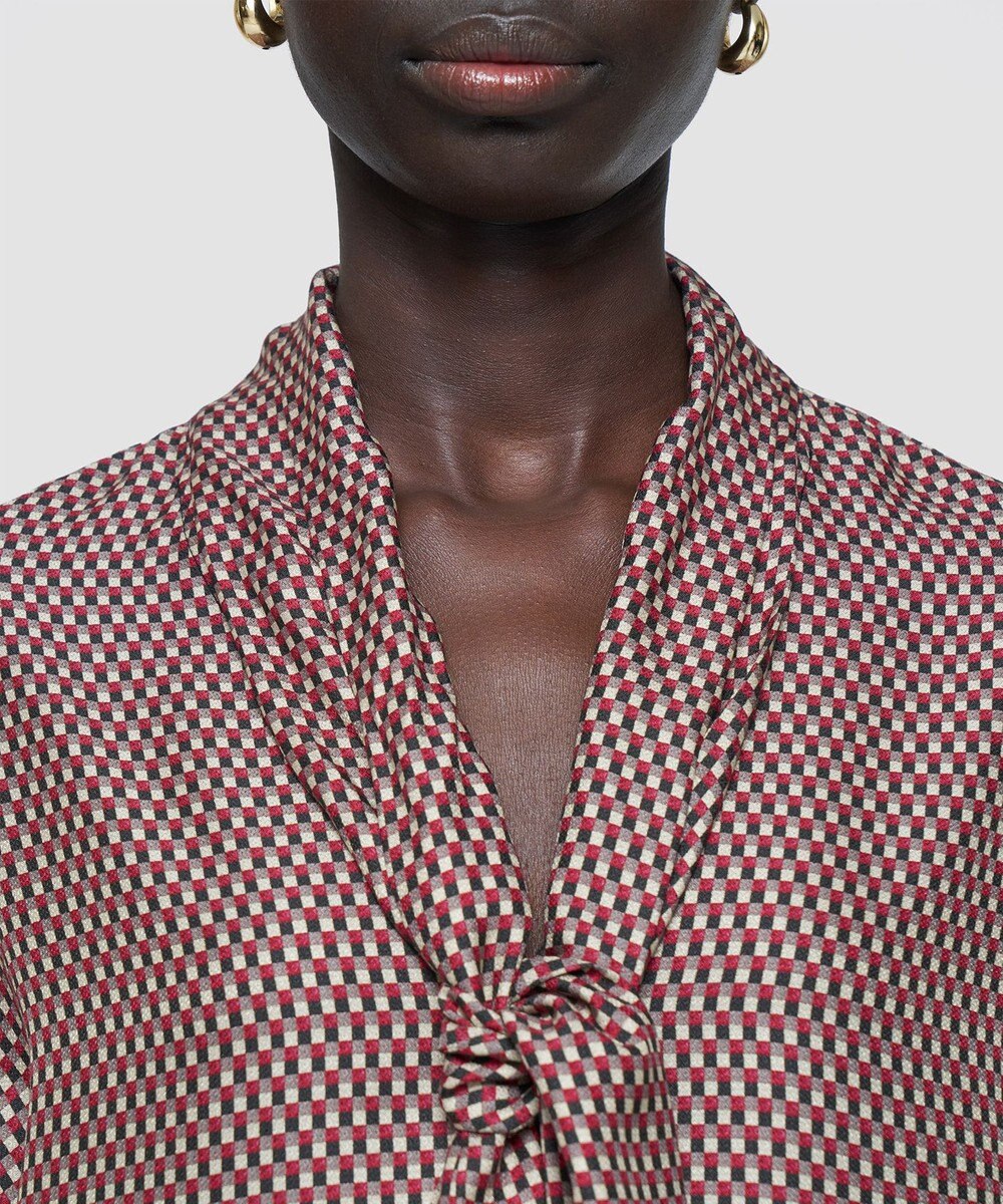 JOSEPH 【洗える】オーバーレイプリント　ブラウス 