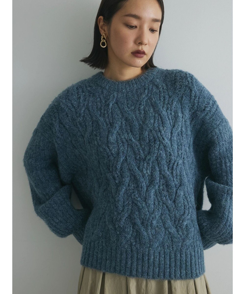 Green Parks armonia. ケーブルニットプルオーバー 