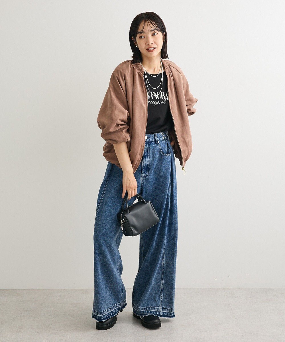 Green Parks キレイ目ロゴ長袖Ｔシャツ 