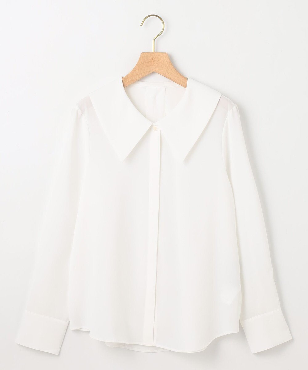 組曲 ショールカラー ブラウス 