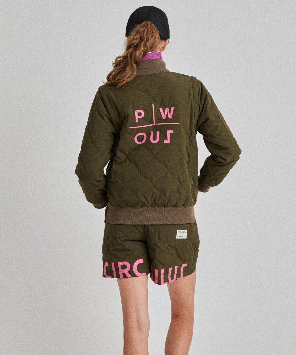 PW CIRCULUS 【ベストにもなる！袖2WAY】【WOMEN】ひょうたんキルティング中綿ブルゾン 