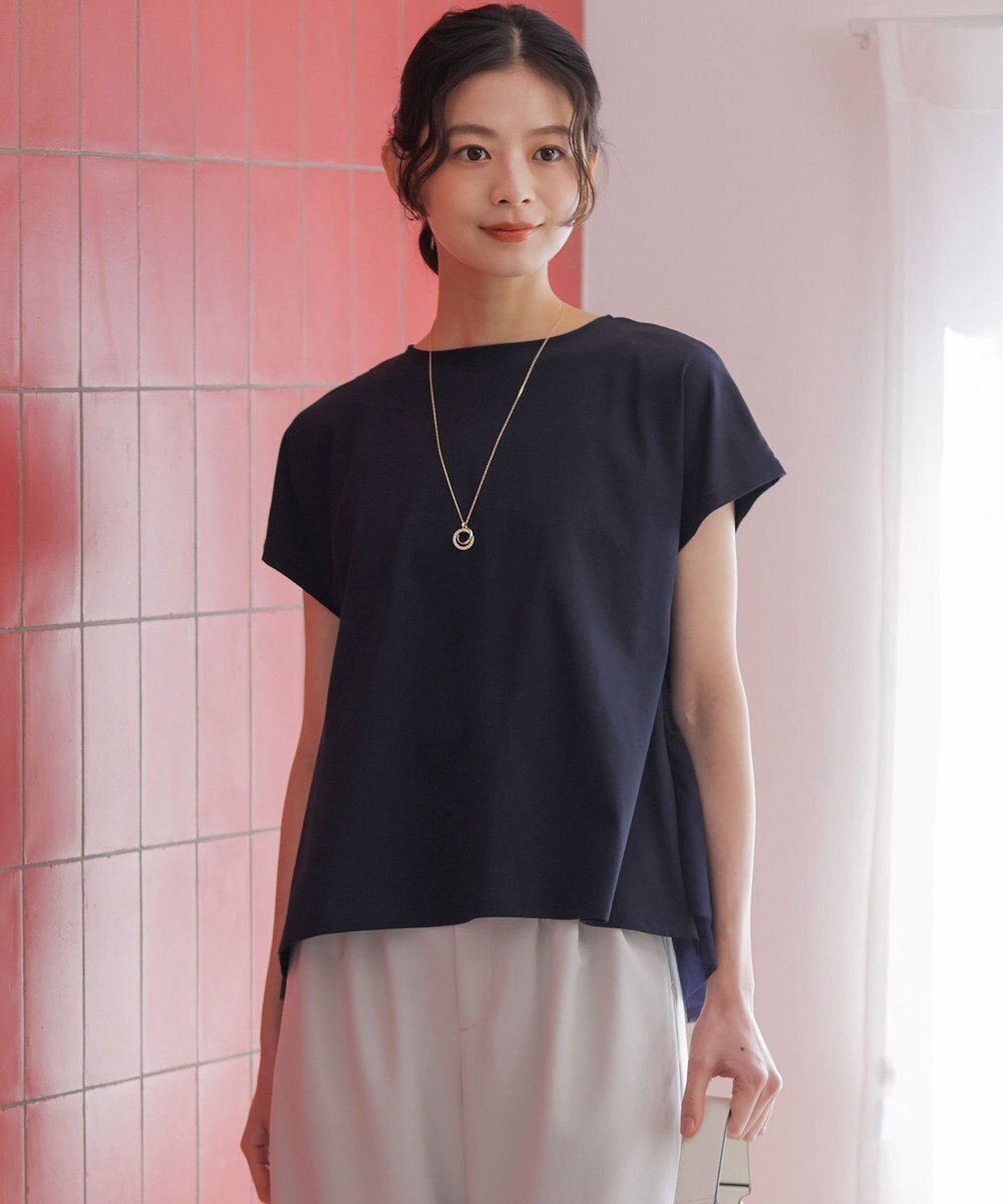 組曲 L 【先行予約】GIZAコットンチュールコンビ カットソー 