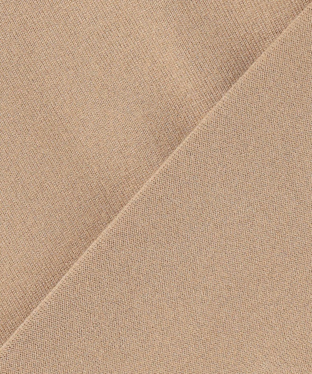 BEIGE， 【WEB限定・洗える】WILLOW / ストレッチクルーネックリブニット 