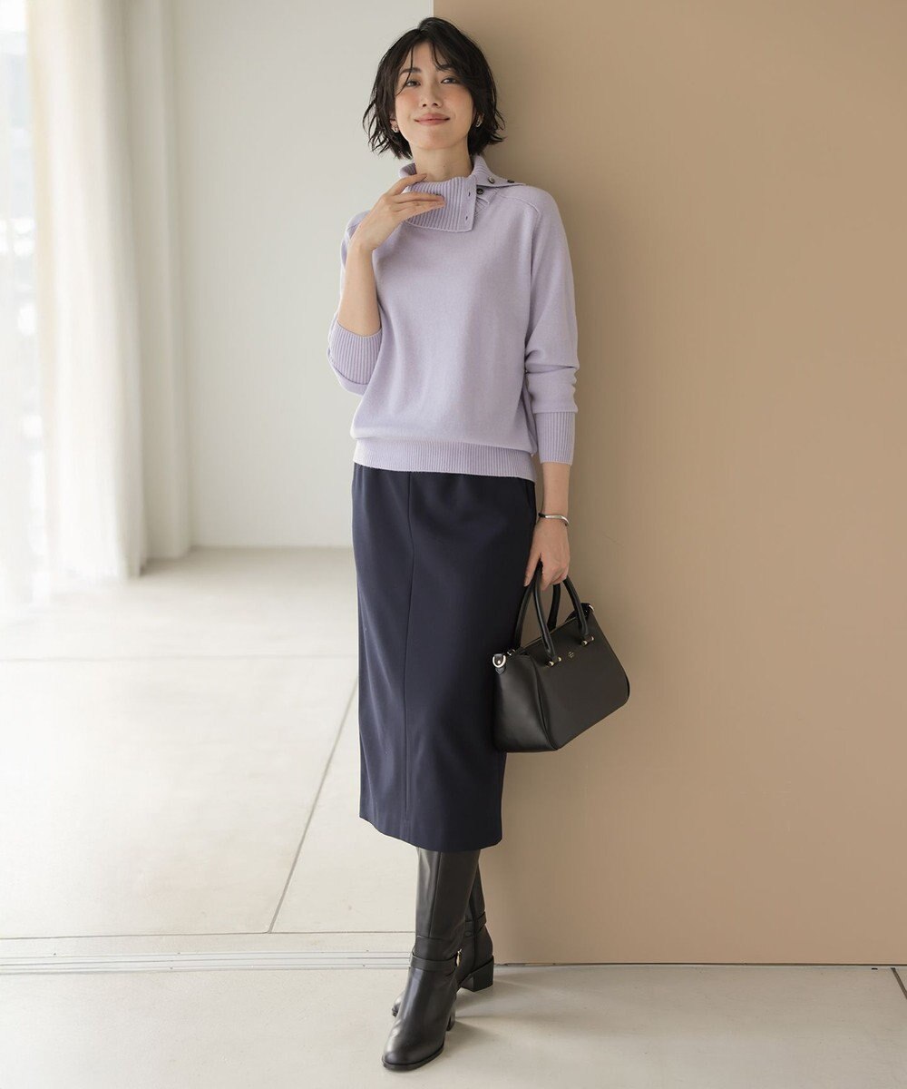 J.PRESS LADIES CASHMERE BLEND 襟付き ニット 