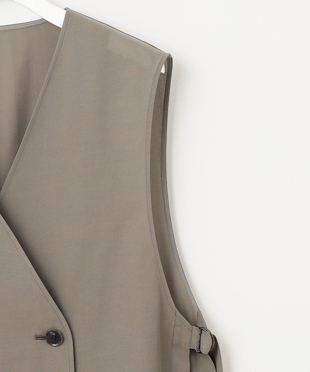 23区 L 【洗える】シアーマットクロス ジレ 