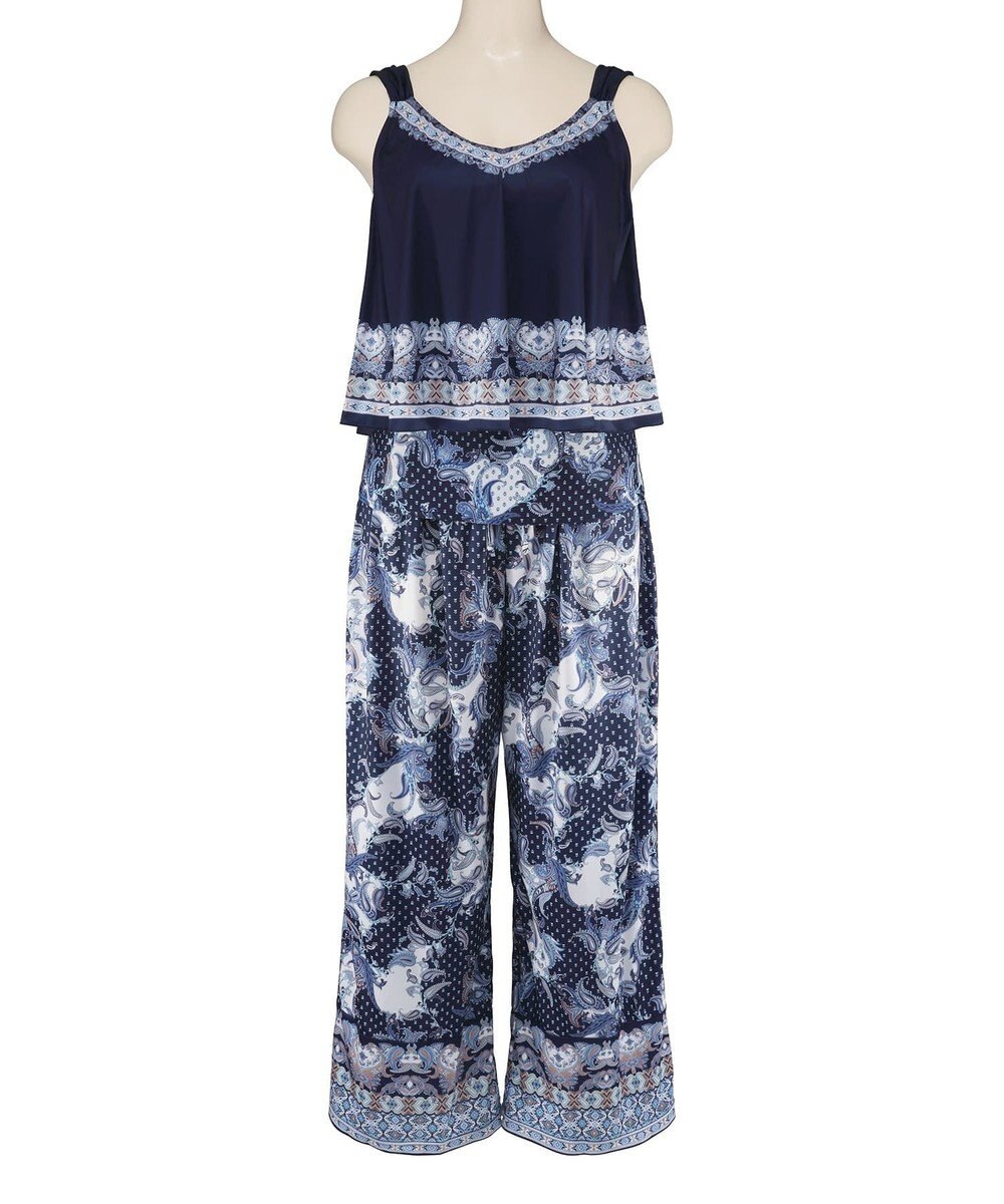 San-ai Resort（三愛水着楽園） ロングパンツセット　9M・11L　【Coral veil（コーラルヴェール）】 