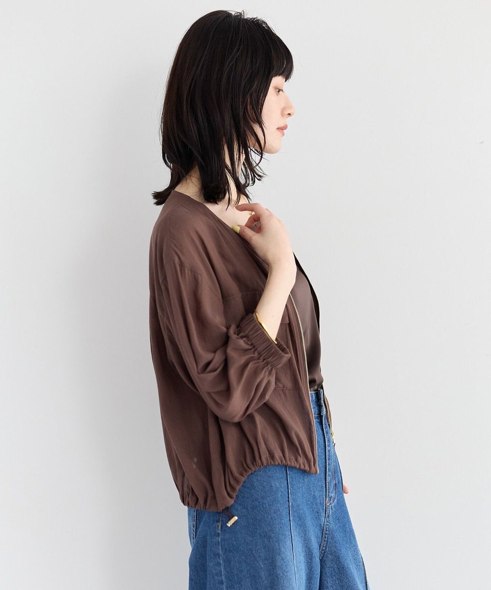 YECCA VECCA ドライタッチシアーブルゾン 