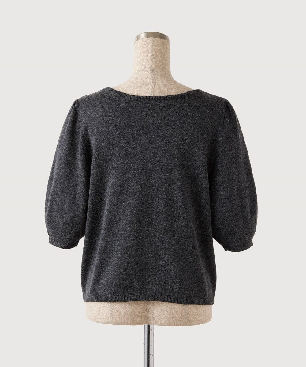 TOQUE 〈大草直子さんアドバイザー〉【天然素材】アルパカシルクニット5分袖 