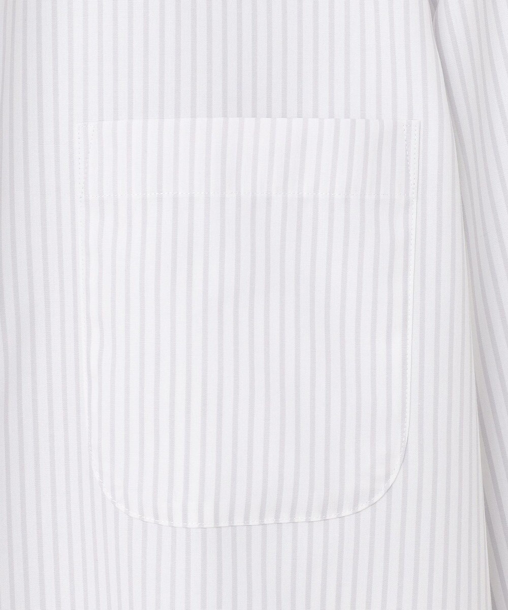 GOTAIRIKU 【形態安定】PREMIUMPLEATS_セミワイドカラー 通年ドレスシャツ（ストライプ） 