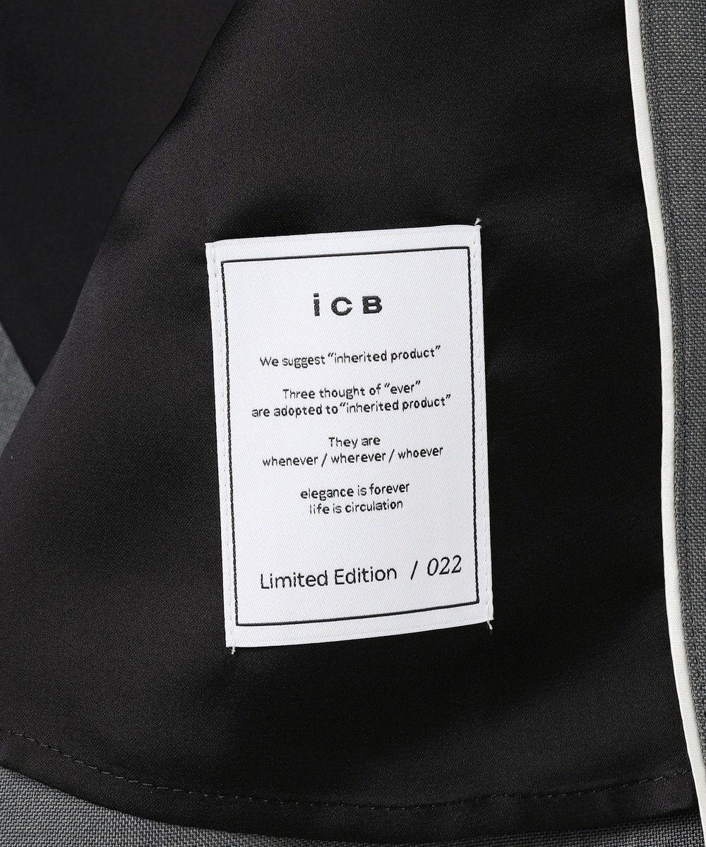 ICB 【WEB＆一部店舗限定】 SerikaWorsted トレンチ型ショートコート 