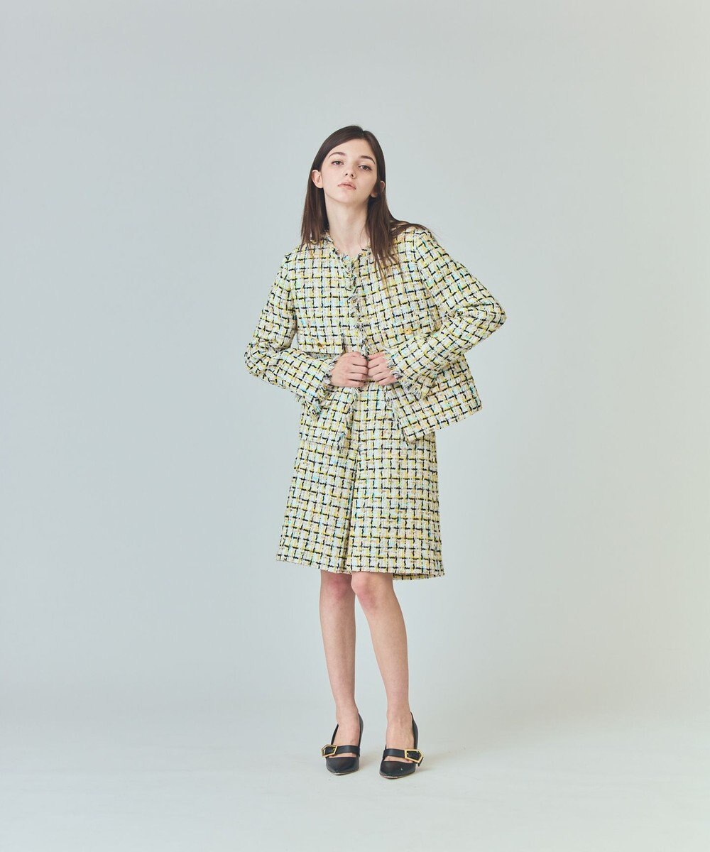 GRACE CONTINENTAL チュールヤーンツイードジャケット 