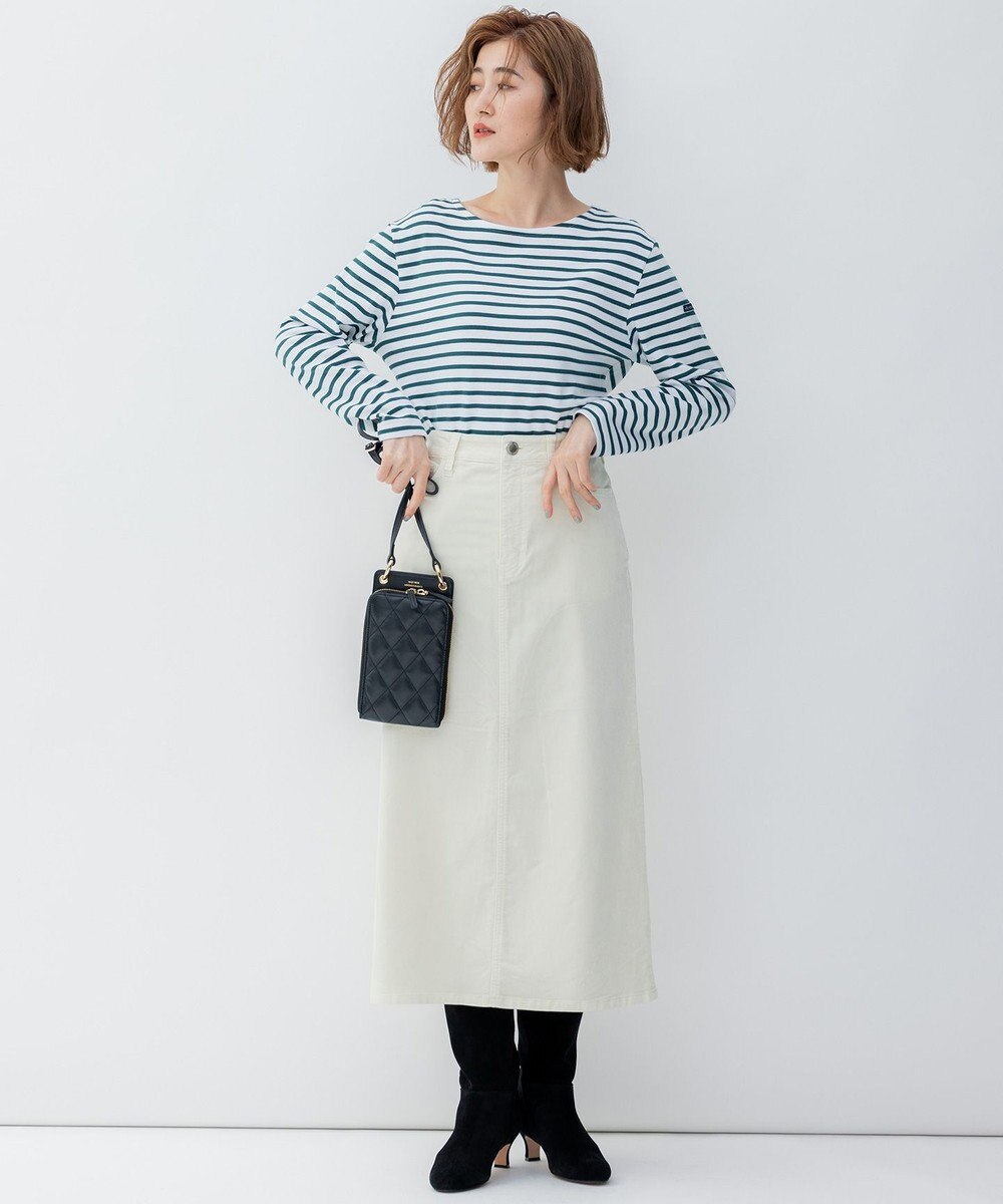 23区 【洗える】Armor-lux スムース ボーダー カットソー 