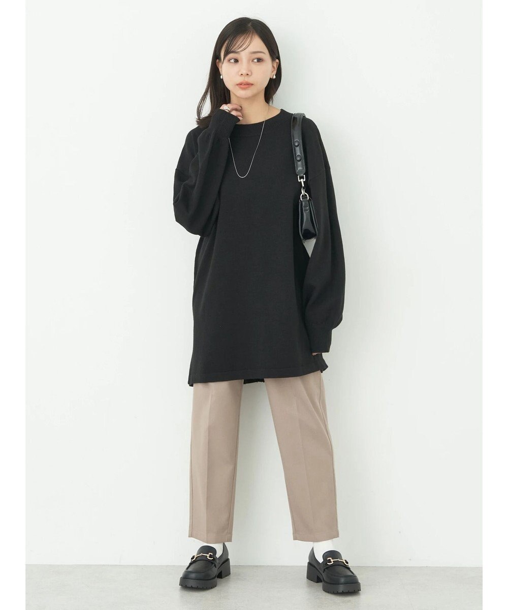 earth music&ecology バックヘムプリーツチュニック 