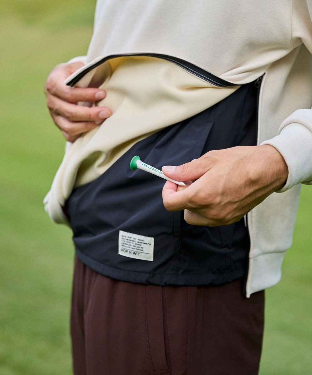 PW CIRCULUS 【撥水加工 / 小さくまとまる】【UNISEX】オーバーサイズ パッカブルベスト ゴルフウェア メンズ レディース 
