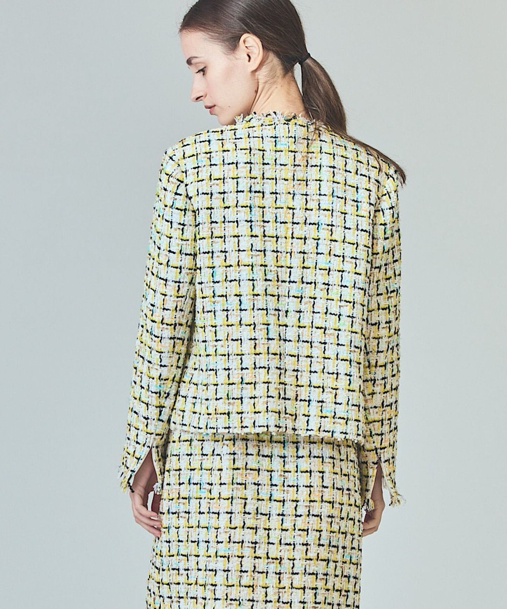 GRACE CONTINENTAL チュールヤーンツイードジャケット 