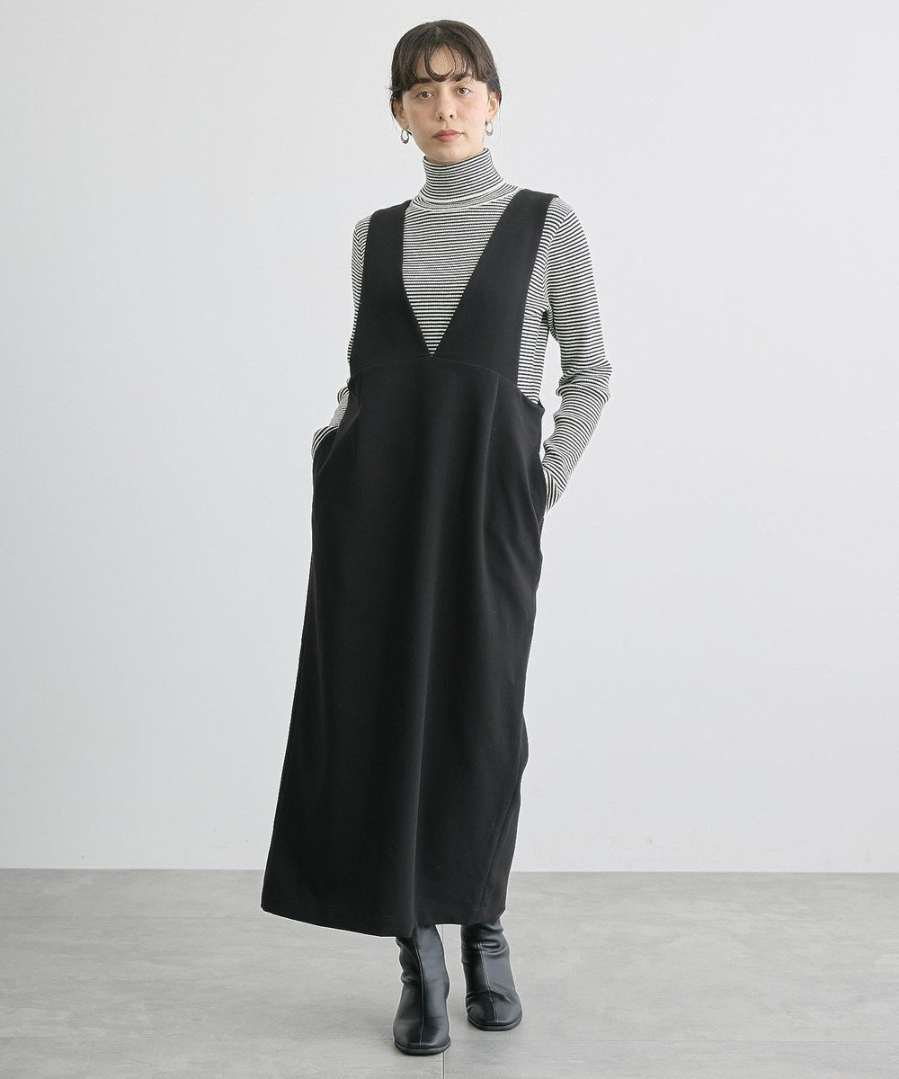 AMERICAN HOLIC イージーケアＶネックワンピース 