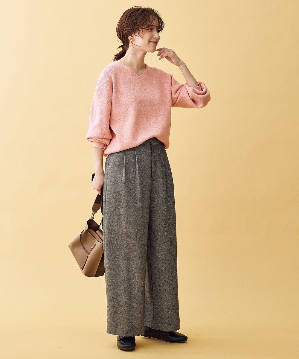 ANY 【8色展開】Vネックデイリーニット 