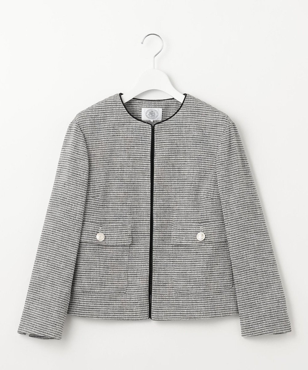 J.PRESS LADIES 【洗える】Calameraリングメッシュ ジャケット 