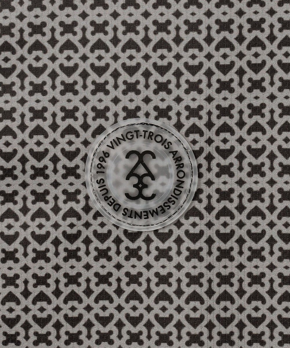 23区GOLF 【MEN】サンベールメッシュ モノグラムハーフジップ 