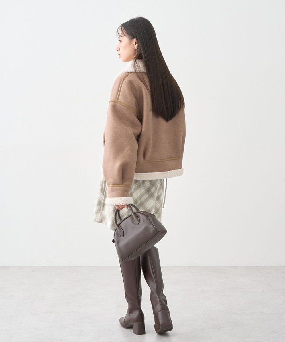 earth music&ecology フェイクムートンジャケット 