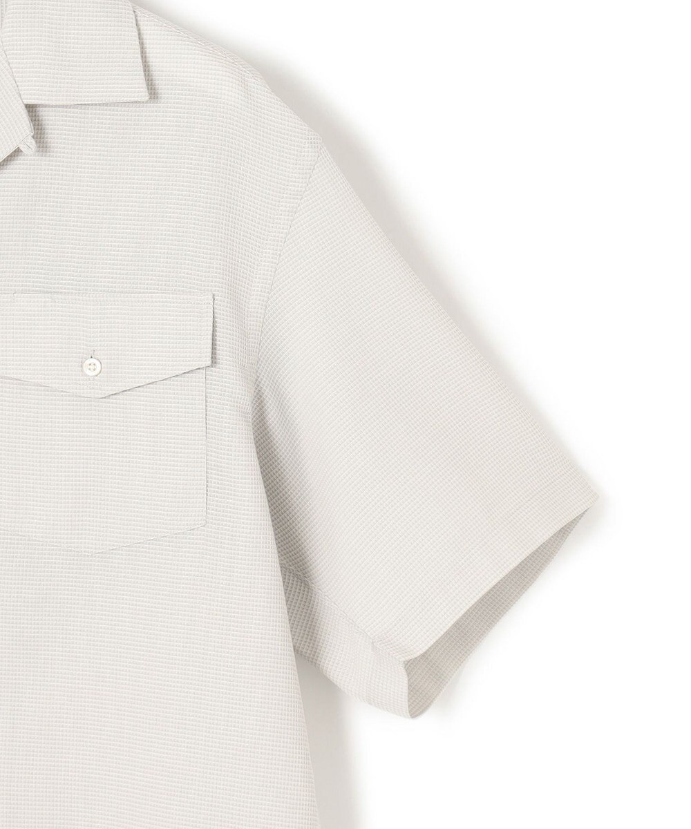 J.PRESS YORK STREET 【UNISEX】ワッフルオープンカラー シャツ 