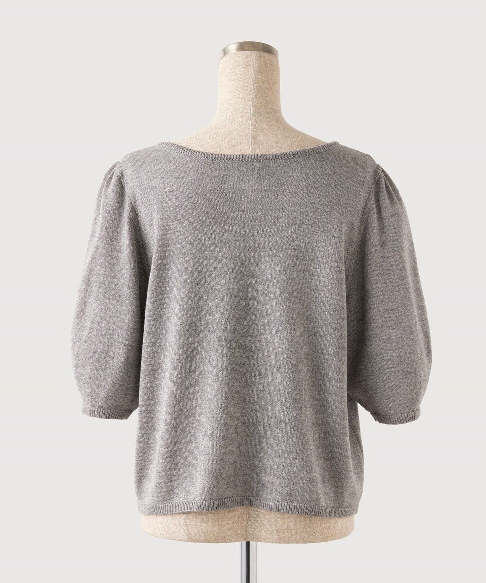 TOQUE 〈大草直子さんアドバイザー〉【天然素材】アルパカシルクニット5分袖 