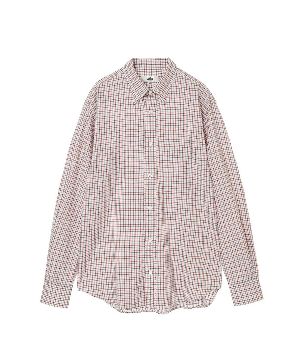 DAKS コットンミニチェックシャツ 