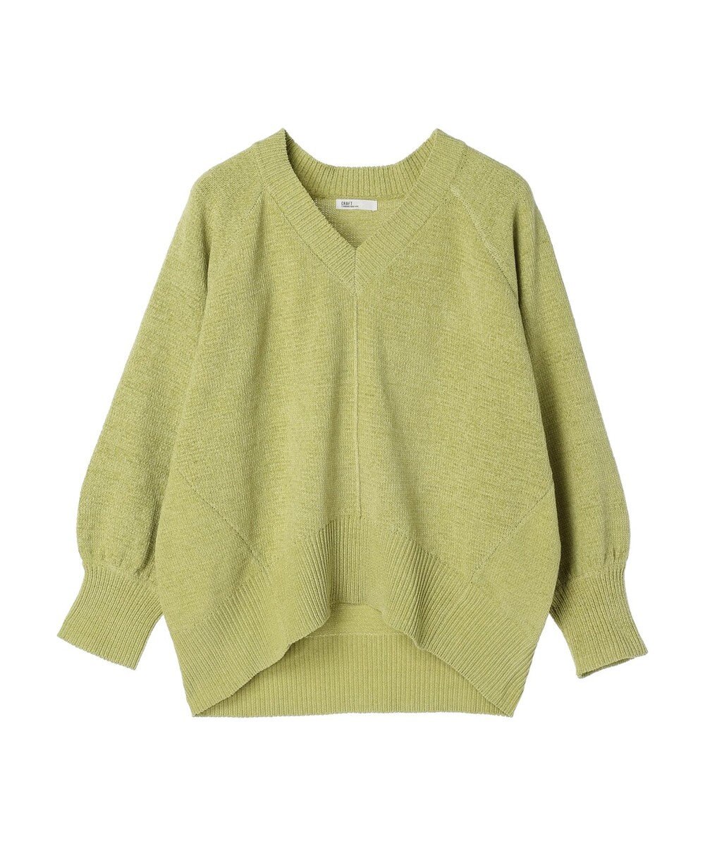 CRAFT STANDARD BOUTIQUE 洗えるコードモールＶネックプルオーバー 