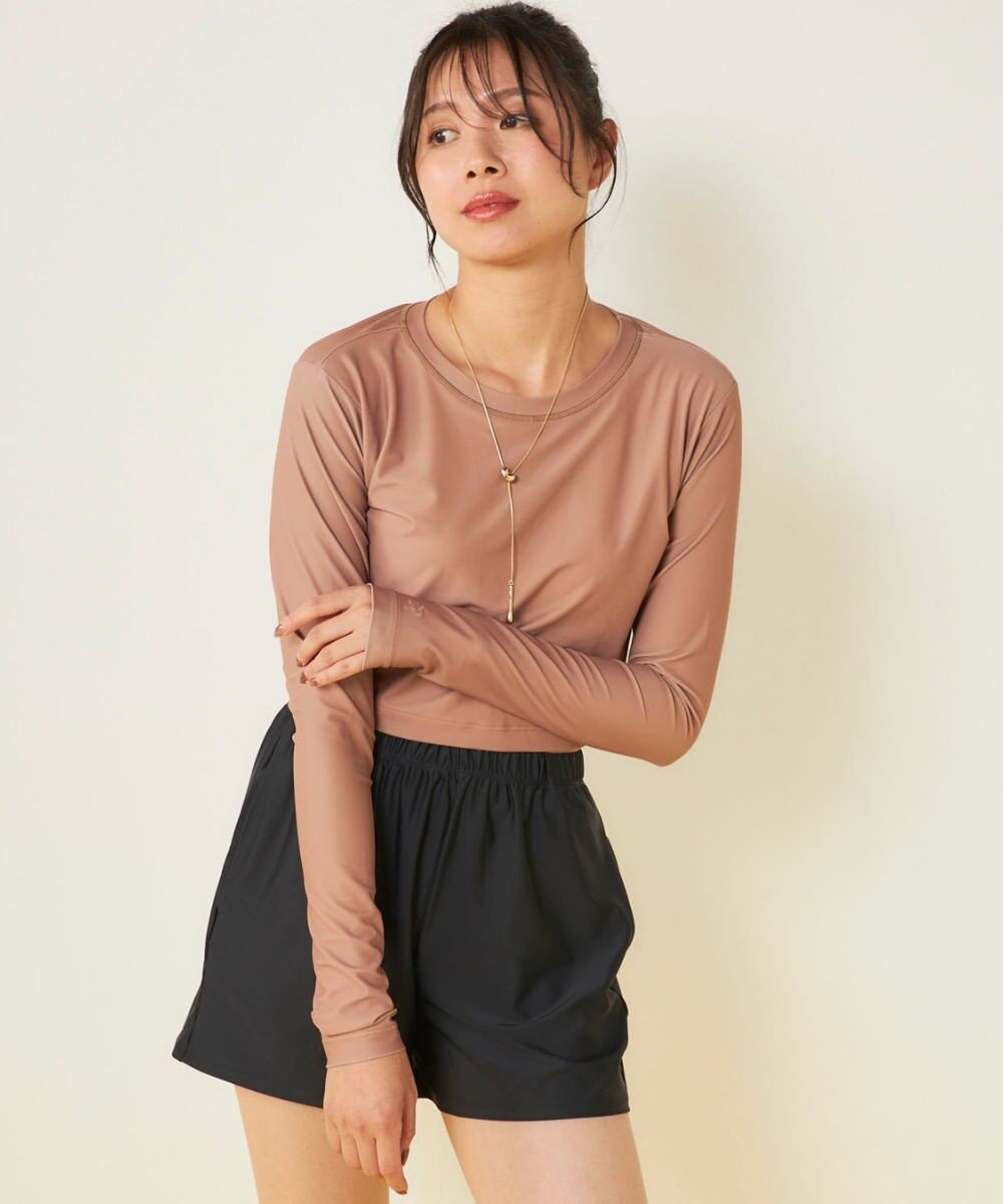 OP／FILA 【Ocean Pacific】カップ付きラッシュガード　水着3点セット 