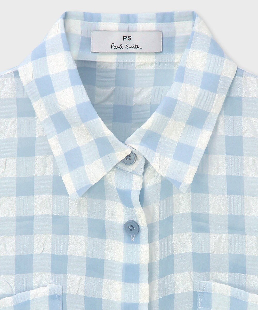 Paul Smith シアサッカー キャップスリーブ シャツ 