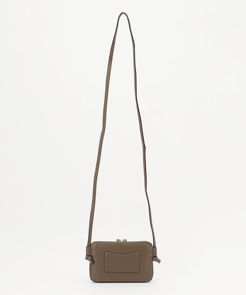 LA BAGAGERIE 【レザー×ステッチ】スクエアマルチポシェット 