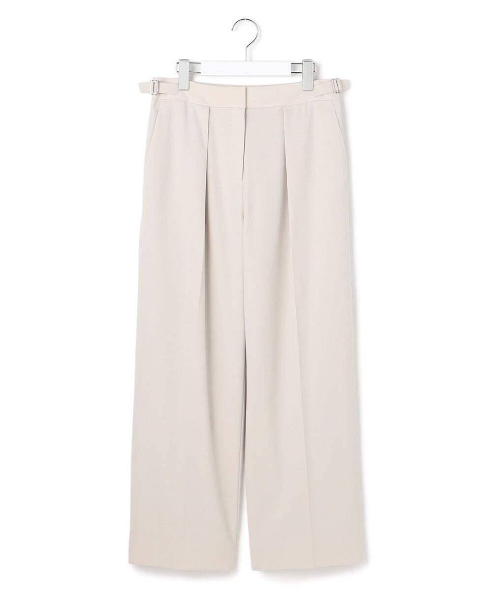 ICB 【UVカット・洗える】ウール2WAYストレッチ ワイドパンツ 