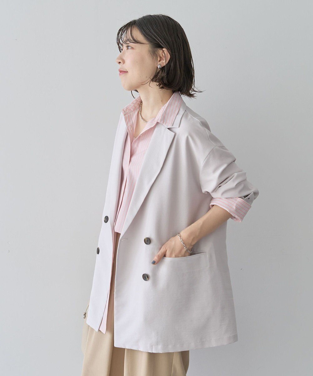 Green Parks オーバーサイズＷ釦ライトジャケット 