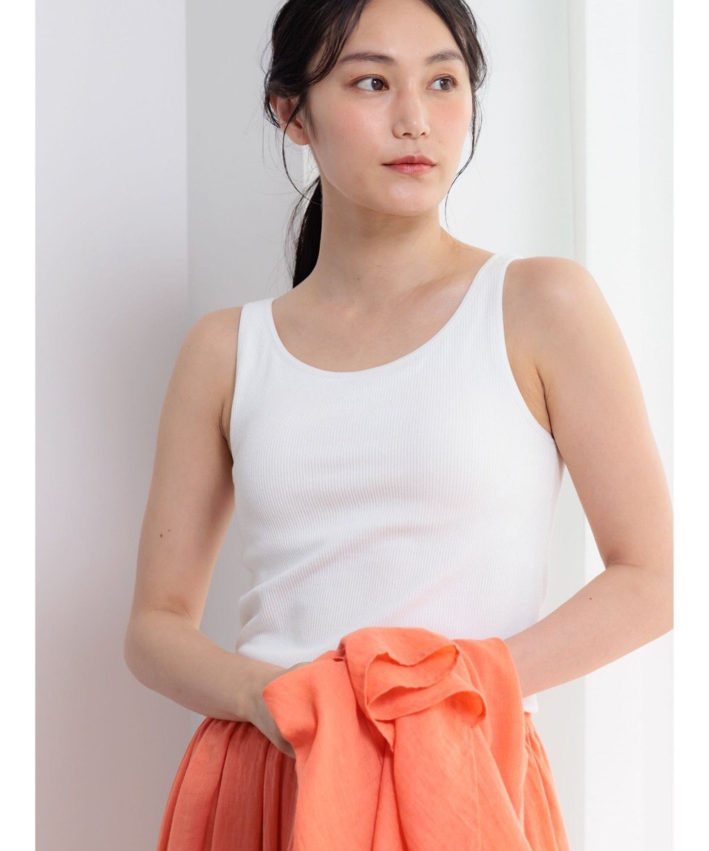 Te chichi 【接触冷感/抗菌防臭】カップ付きリブタンクトップカップ付きリブタンクトップ 
