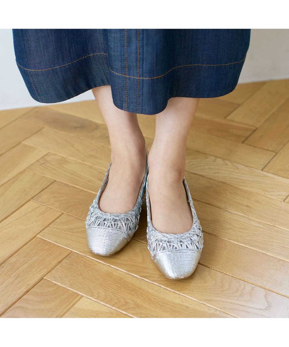 Riz raffinee <Riz raffinee>メッシュフラットパンプス 