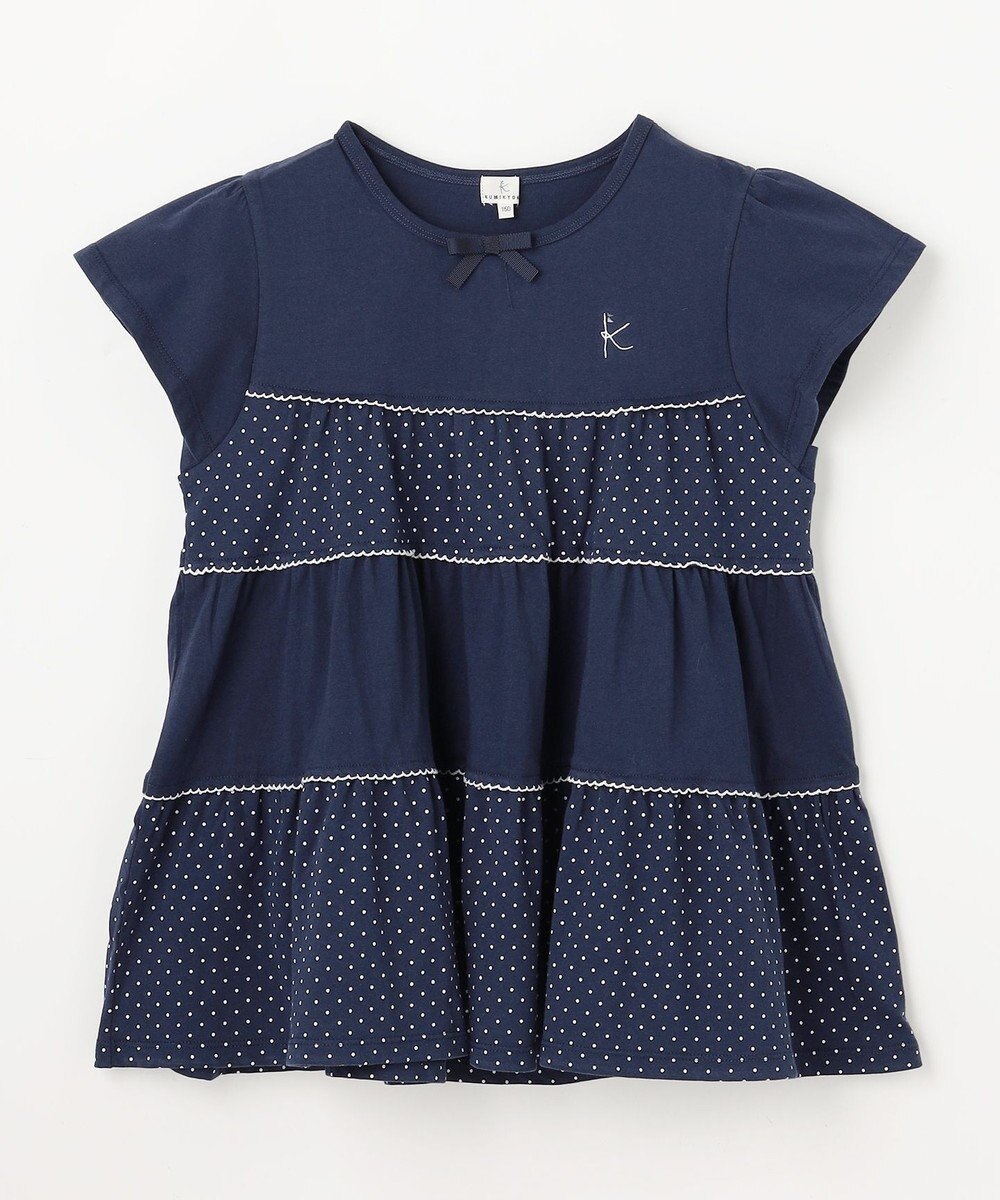 組曲 KIDS 【150-160㎝】 ドットティアードチュニック 