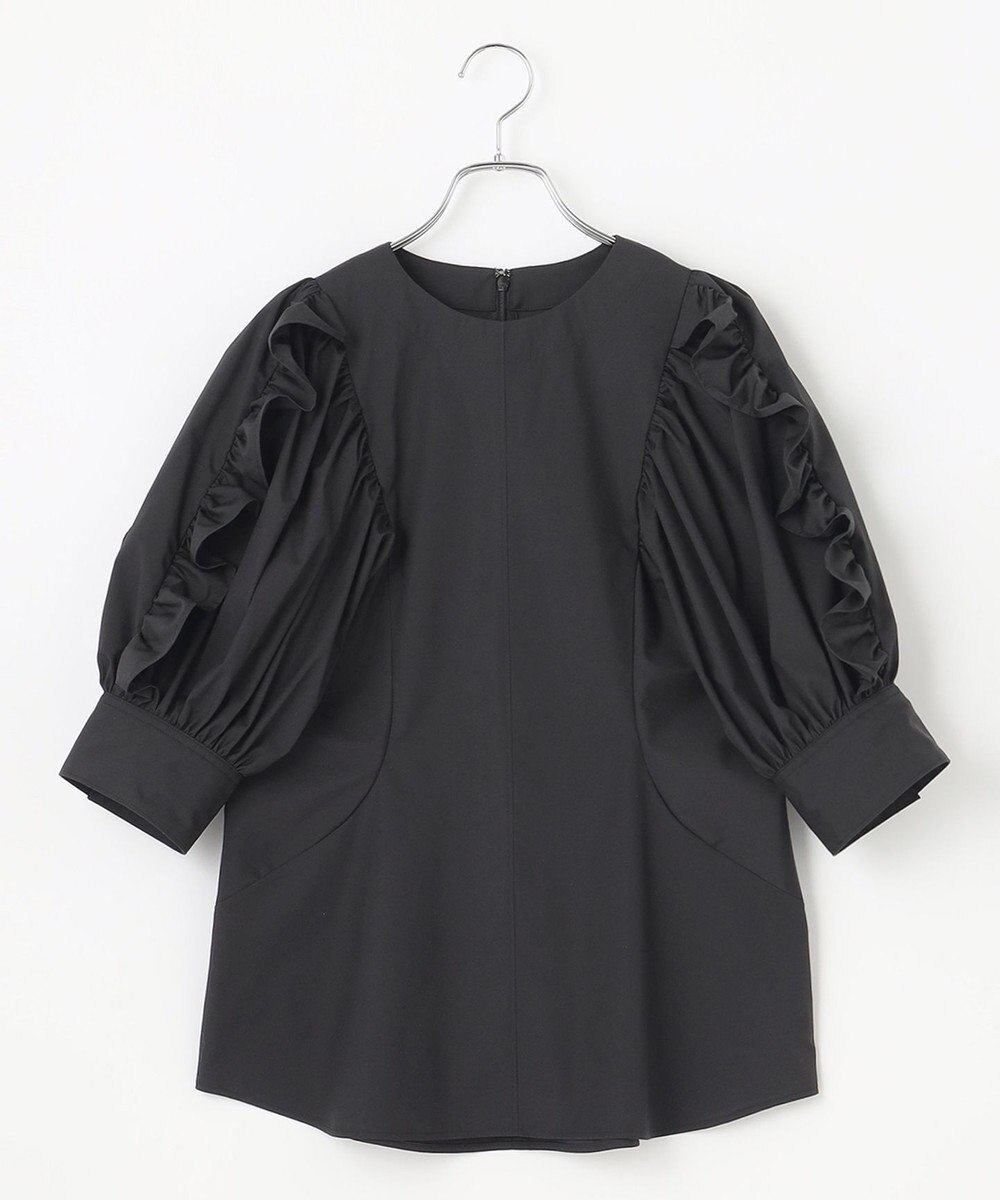 #Newans 【イージーケア】フリルスリーブブラウス 