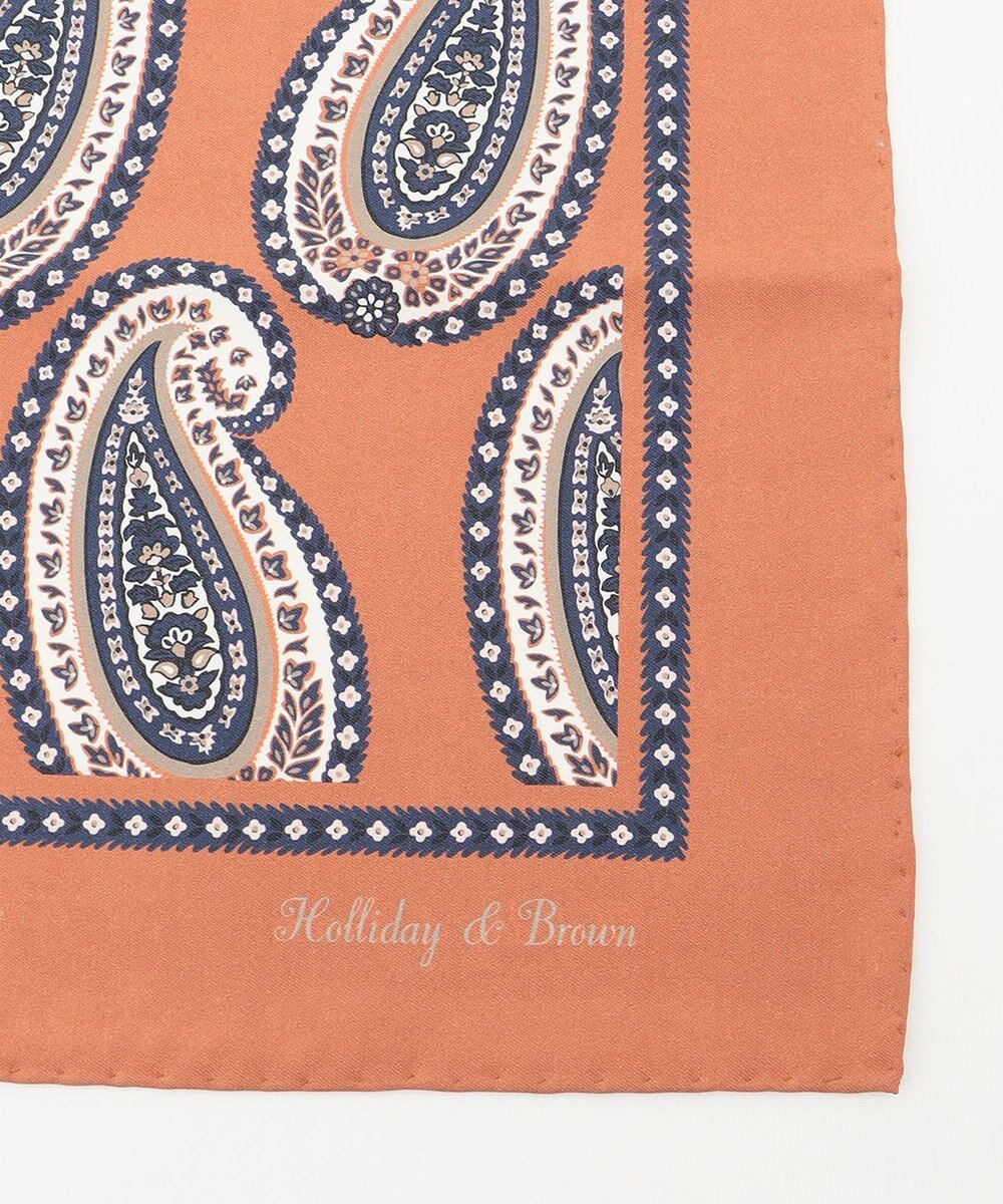 JOSEPH ABBOUD 【イタリア製】ビックペイズリーパターンチーフ 