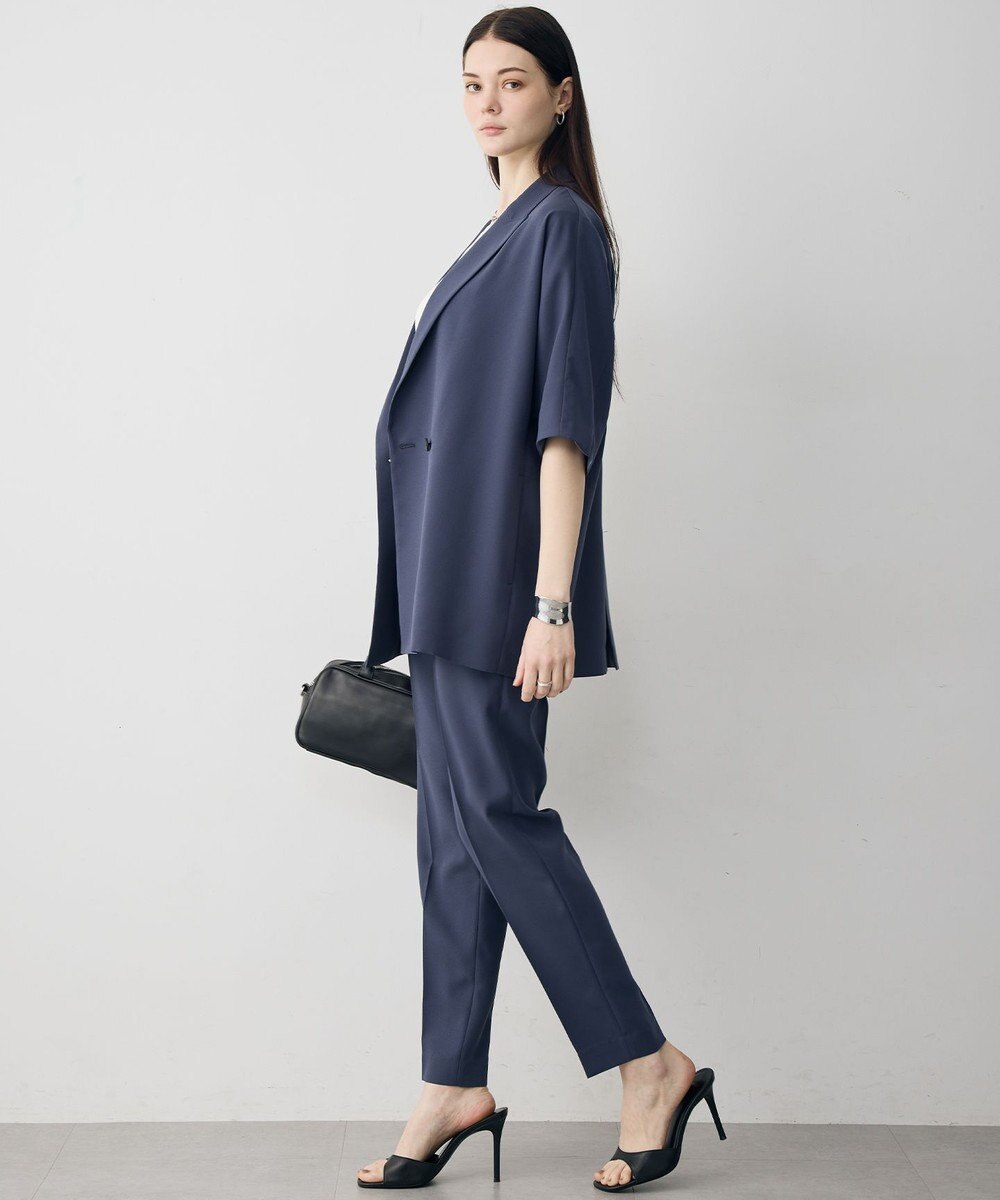 ICB 【先行予約】 FluidBackSatin ハーフスリーブジャケット 