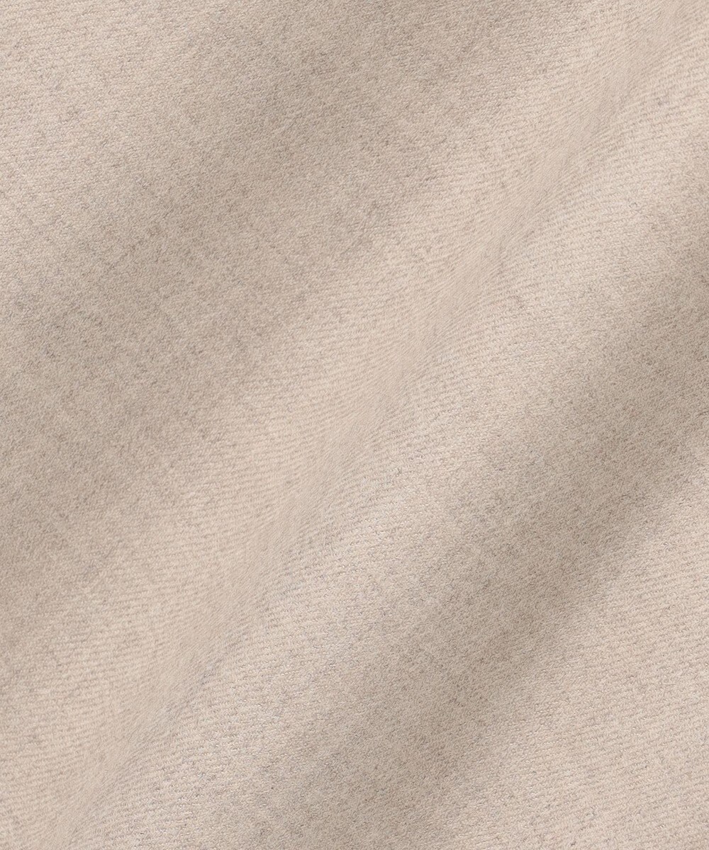 23区 L 【洗える】ハイカウントフラノ ドロスト ワイド パンツ 