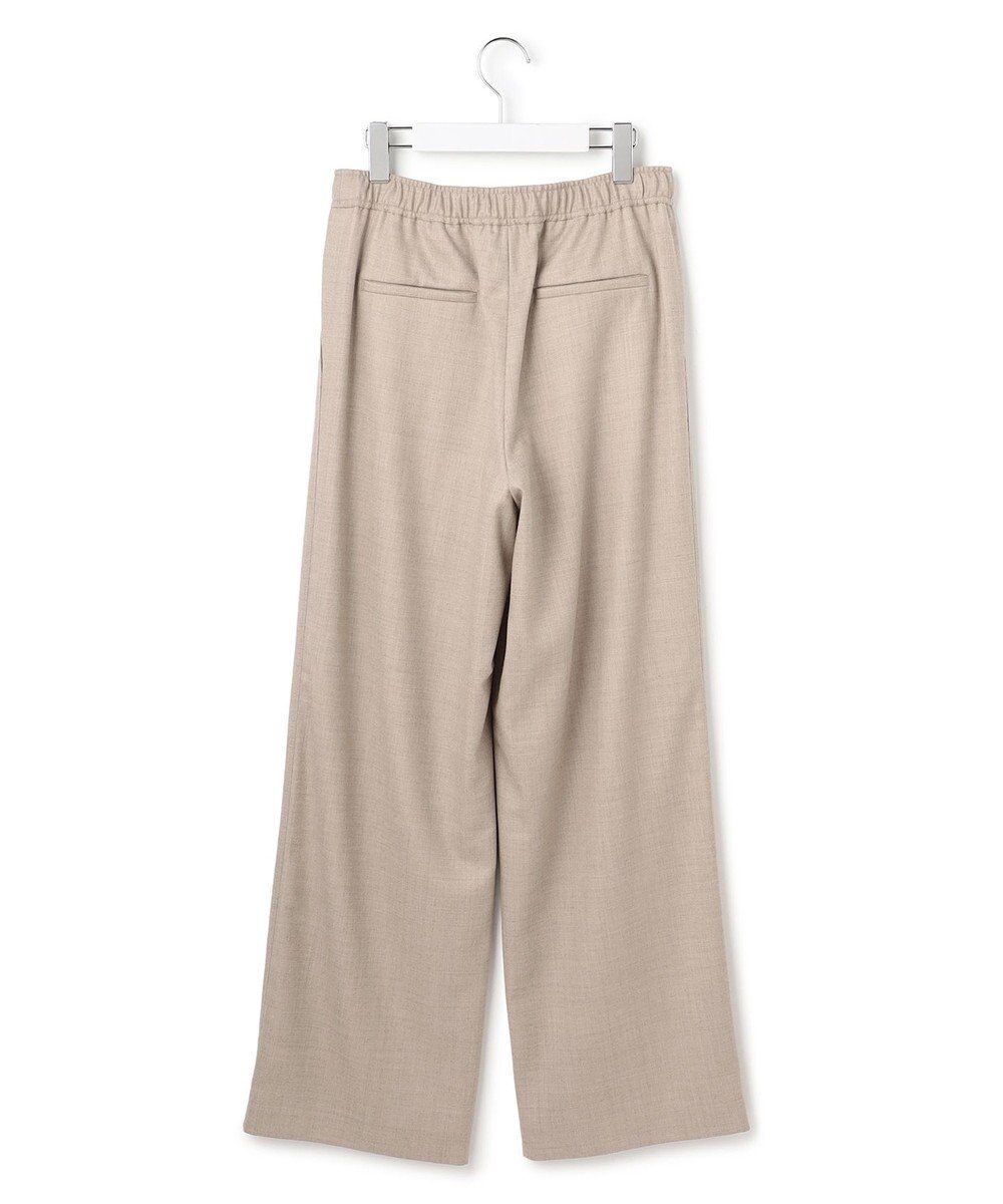 23区 L 【洗える】ハイカウントフラノ ドロスト ワイド パンツ 