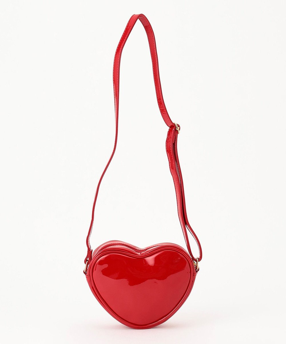 ANY KIDS エナメルハート型 ショルダーバッグ 