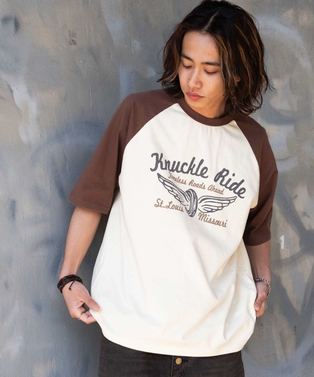 WEGO 【ユニセックス着用ITEM/MLサイズ展開】ヴィンテージライクラグラングラフィックT（SS） 