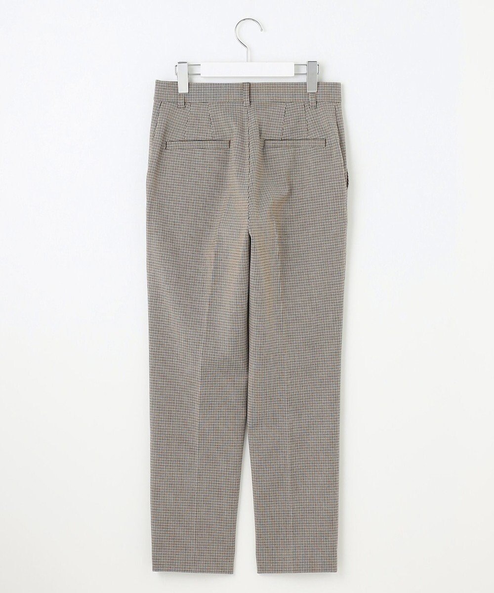 自由区 【撥水加工・洗える】TRギャバチェック柄テーパード パンツ 