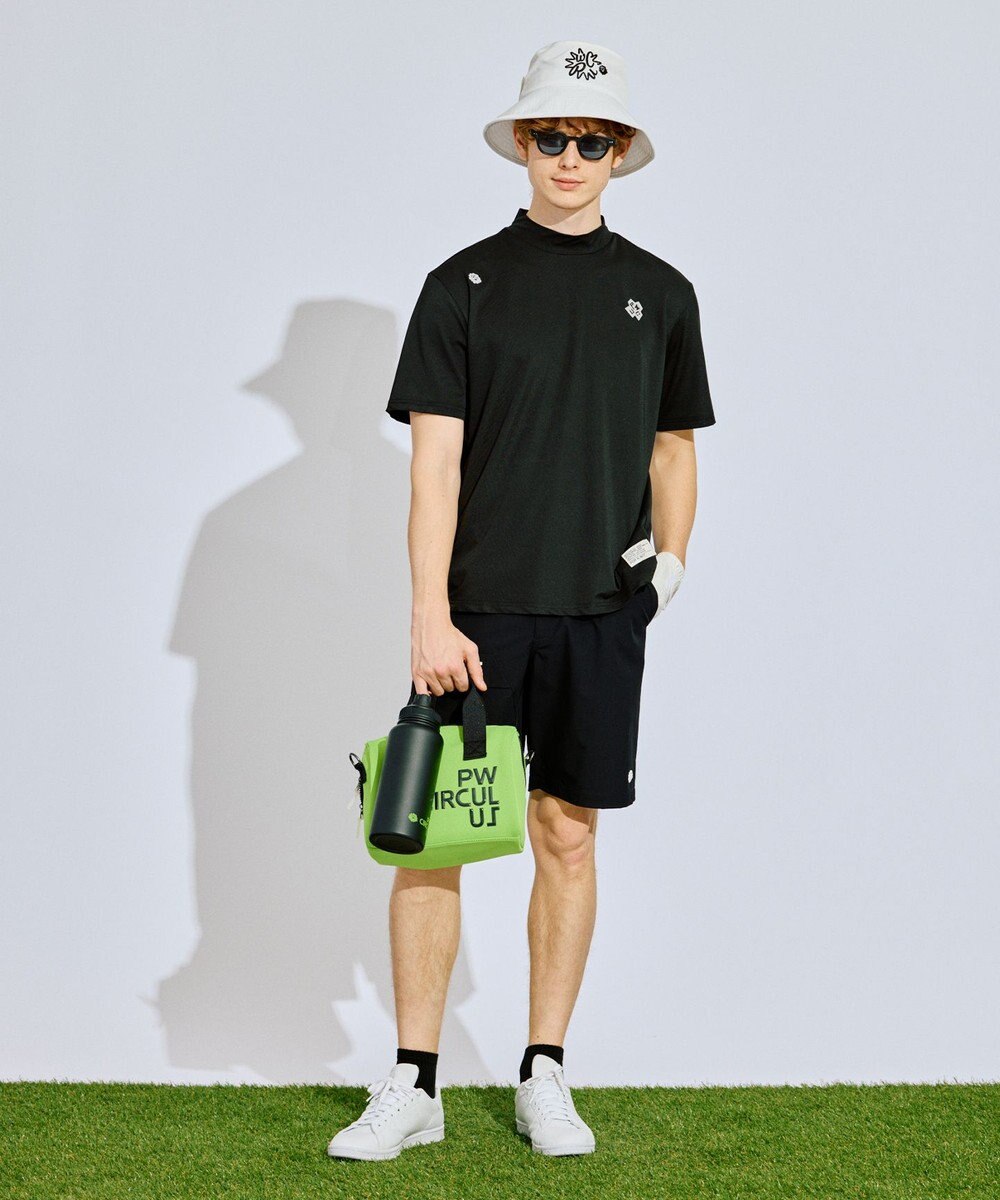PW CIRCULUS 【吸水速乾 / ストレッチ】【MEN】ストレッチメッシュカノコ ベンチレーションモックT ゴルフ 