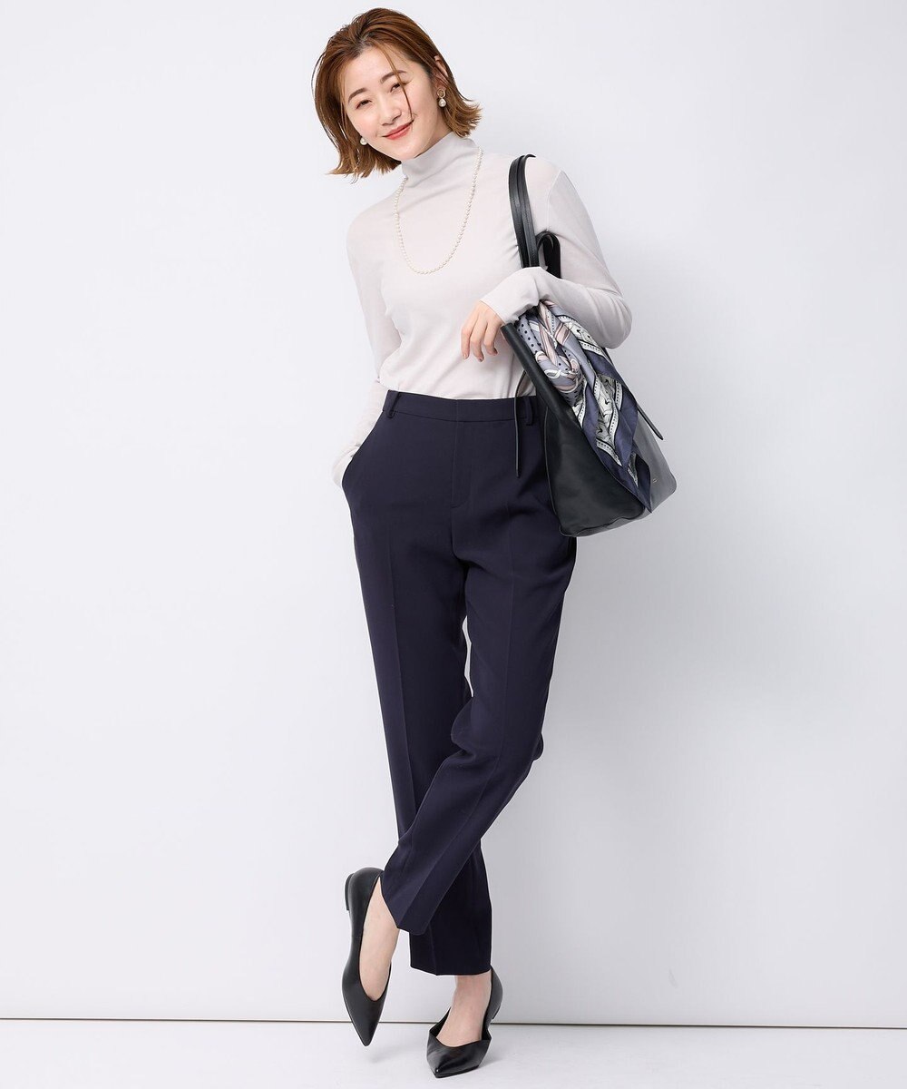 23区 【セットアップ対応】トリアセダブルジョーゼット パンツ 