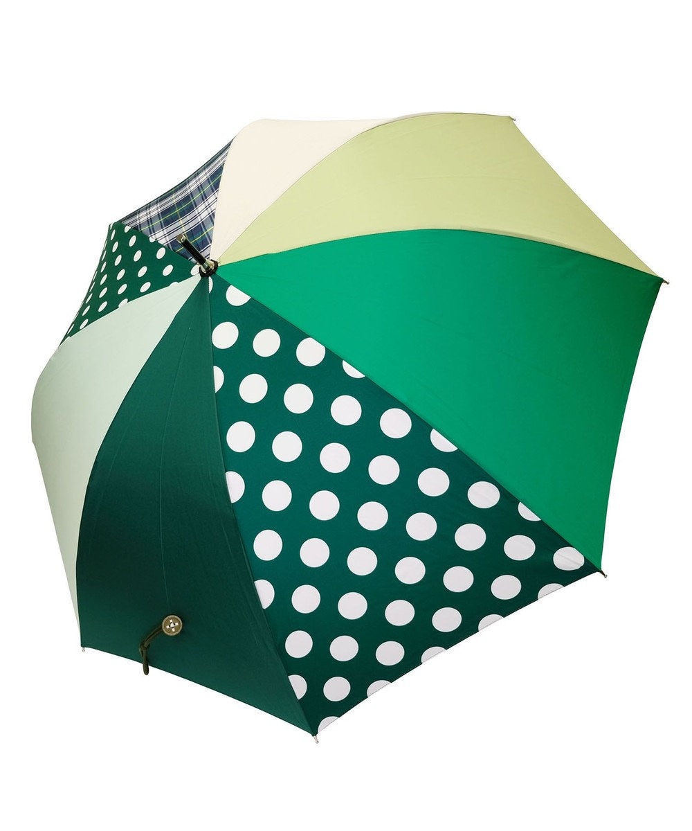 +RING 【プラスリング】【数量限定】 UNISEX 雨傘（長）60cm GRN T1202 緑
